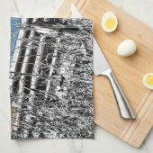  blauwe auto theedoek (Quarter Fold)