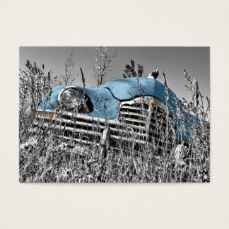blauwe auto visitekaartjes