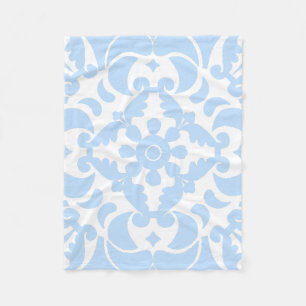 Blauwe Azulejos Portugees Spaans Mediterraan Fleece Deken