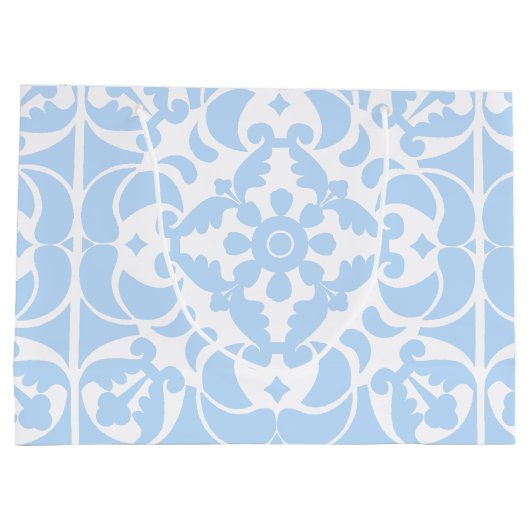 Blauwe Azulejos Portugees Spaans Mediterraan Groot Cadeauzakje (Achterkant)