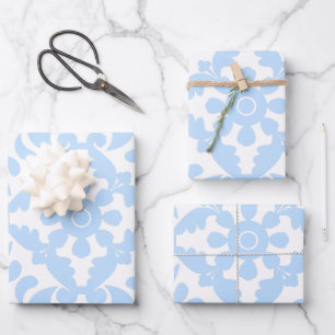 Blauwe Azulejos Portugees Spaans Mediterraan Inpakpapier Vel