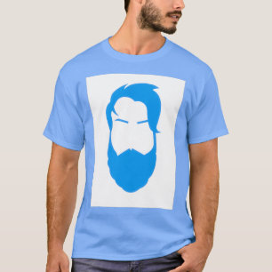 Blauwe baard t-shirt