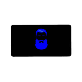 Blauwe-baardlabels Etiket