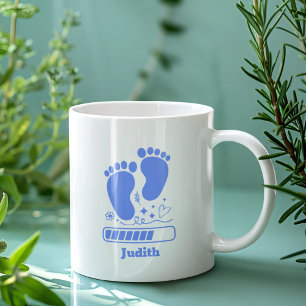 Blauwe Baby-belasting Koffiemok