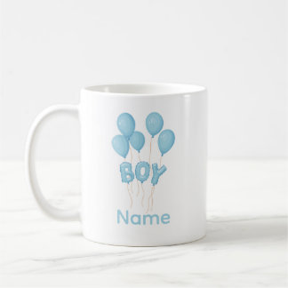 Blauwe Baby Boy Ballon Feest Koffiemok