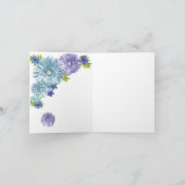 Blauwe Baby in Bloom Blank Inside Dank u Notities (Binnen)