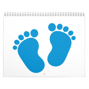 Blauwe baby kalender
