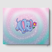 Blauwe Baby olifant Gastenboek (Achterkant)