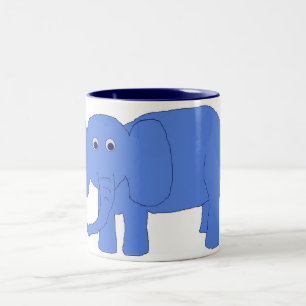 Blauwe Baby olifant mok