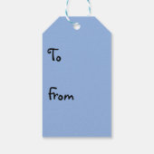 Blauwe Baby schoenen Cadeaulabel (Achterkant)