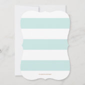 Blauwe baby shower kaart (Achterkant)