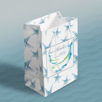 Blauwe Baby shower van walvissen en van tonijn