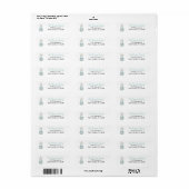 Blauwe Baby Suspensie Adresetiketten Etiket (Full Sheet)