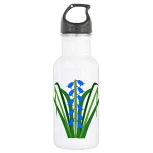 Blauwe Babyjongen Bluebell Bloemen Lente Waterfles