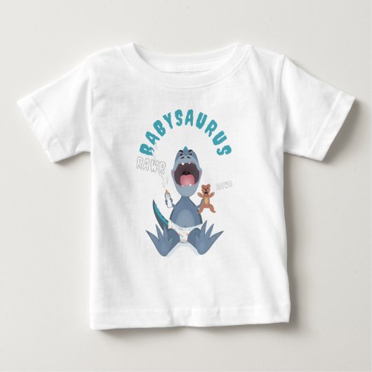 Blauwe Babysaurus T-rex  (Voorkant)