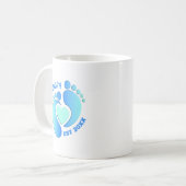 Blauwe Babyvoeten Mok voor Opa (Voorkant links)