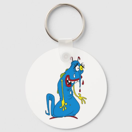 Blauwe bacteriën sleutelhanger (Voorkant)