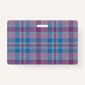 Blauwe badge voor schoolbezoekers (Achterkant)