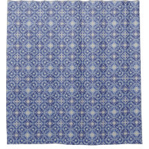blauwe badkamer - kobalt & gebroken witte Tegels