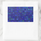 Blauwe badkamer Tegels Rechthoekige Sticker (Tas)