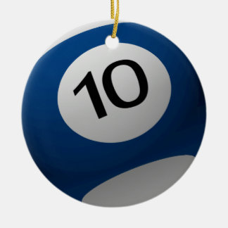 BLAUWE BALK CHRISTMAS ORNAMENT 10 (TEN) BLAUW/WH