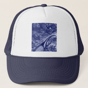 Blauwe balken Natuur afdrukken Trucker Pet