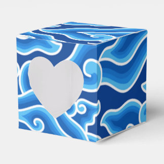 Blauwe balloïdaal bedankdoosjes