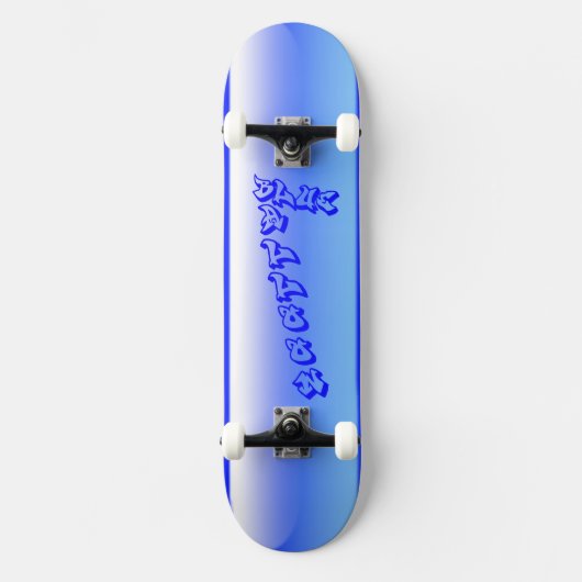 Blauwe ballon skateboard (Voorkant)