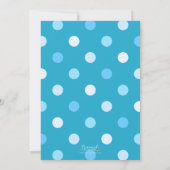 Blauwe ballonnen elke leeftijd verjaardagsfeest ui kaart (Achterkant)