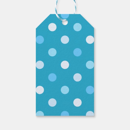 Blauwe ballonnen Hartelijk dank Cadeaulabel (Achterkant)