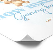 Blauwe ballonnen Hoeveel gummy beren in de pot Poster (Hoek)