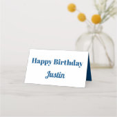 Blauwe ballonnen | Plaats kaarten (Achterkant)