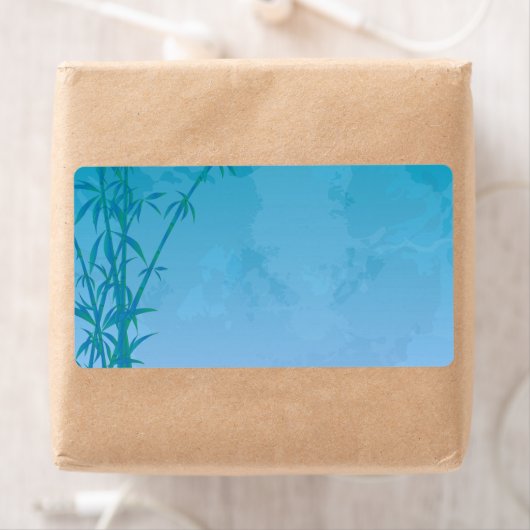 Blauwe bamboe etiket (Insitu)