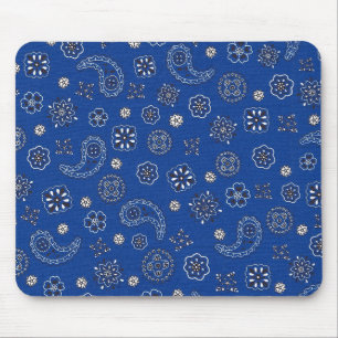Blauwe Bandana Mousepad Muismat