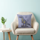 Blauwe Baryonyx Kussen (Stoel)