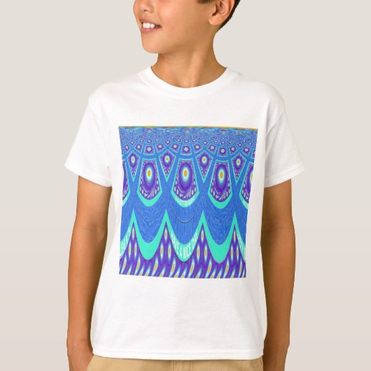 Blauwe batik t-shirt (Voorkant)