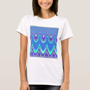 Blauwe batik t-shirt
