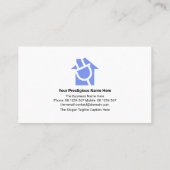 Blauwe bedradingscircuit Lijst Electrical Contract Visitekaartje (Achterkant)