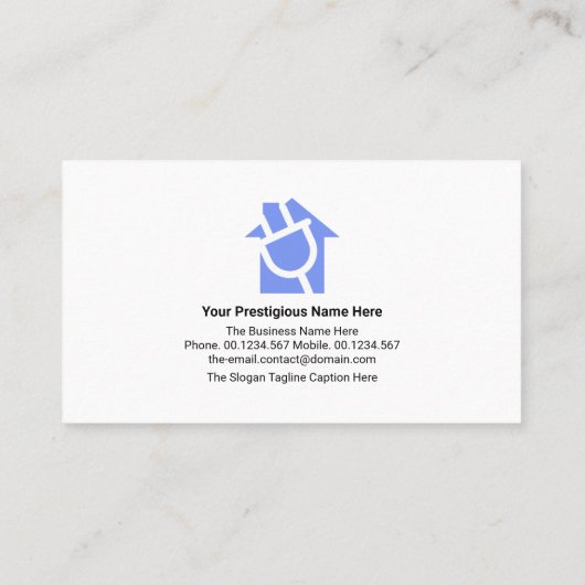 Blauwe bedradingscircuit Lijst Electrical Contract Visitekaartje (Achterkant)