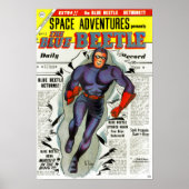 Blauwe Beetle Comic Book Superheld Poster (Voorkant)