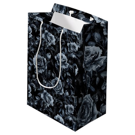 Blauwe Begraafplaats Rozen Gotisch Occult Medium Cadeauzakje (Achterkant Gekanteld)