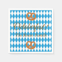 Blauwe Beierse Oktoberfest Pretzels op Maat
