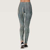 Blauwe beige meer waterstrepen leggings (Achterkant)