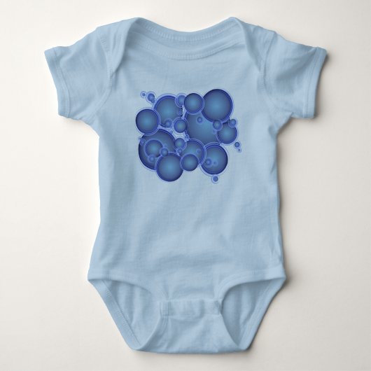 blauwe bellen romper (Voorkant)