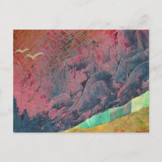 Blauwe bergen briefkaart