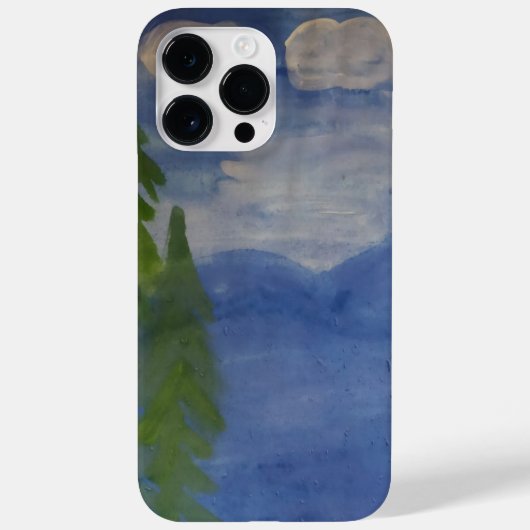 Blauwe bergen Case-Mate iPhone case (Achterkant)