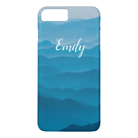 Blauwe Bergen Case-Mate iPhone Case (Achterkant)