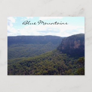 blauwe bergen escarpment briefkaart