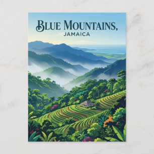 Blauwe Bergen Jamaica Briefkaart