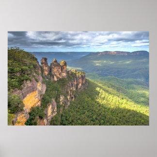 Blauwe bergen Nationaal Park, Australië Poster